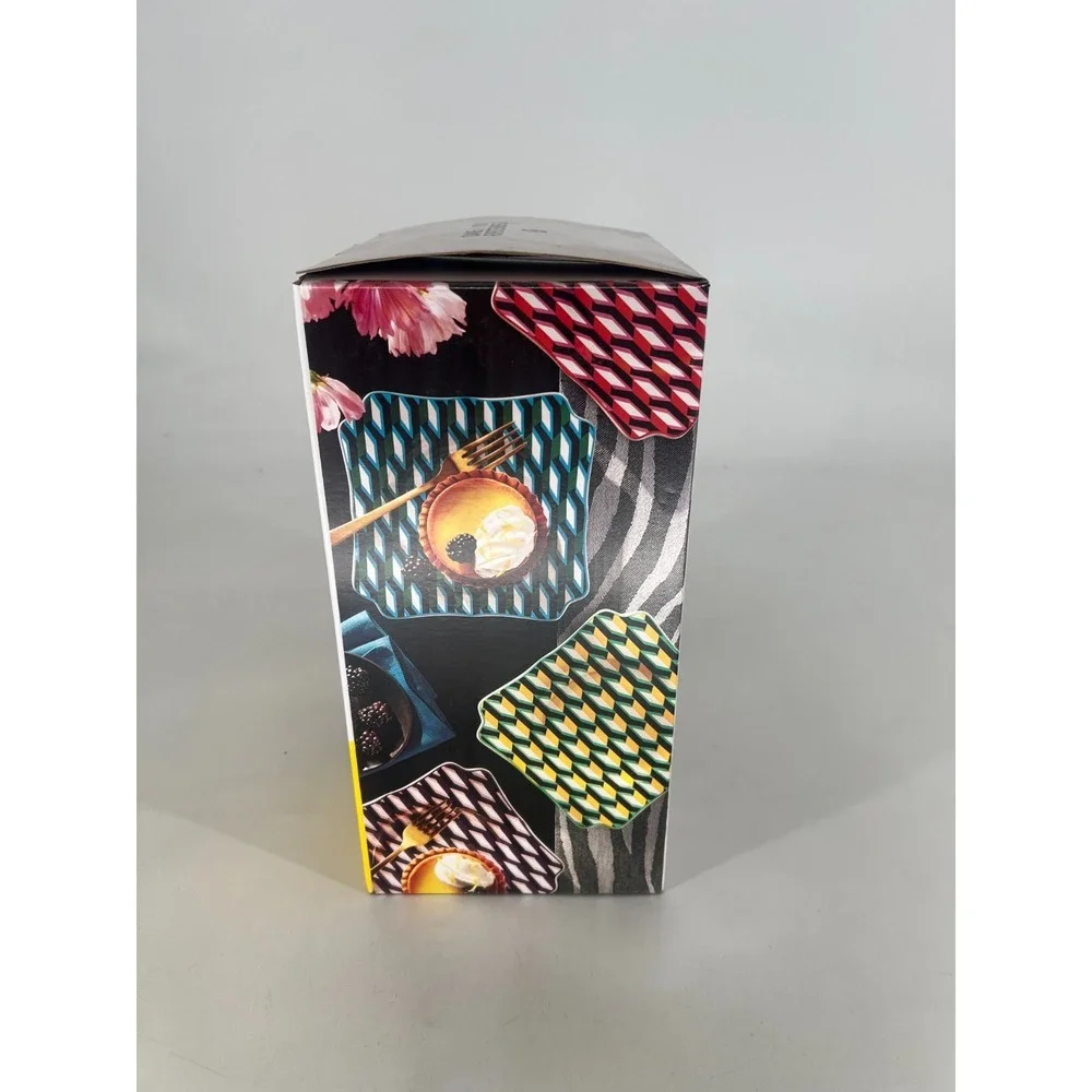 DVF Diane Von Furstenberg x Target Arrow Geo 4pc Home Dessert Plate Set Limited